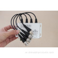 4 قناة BNC إلى RJ45 CAT-5 Video Baluns